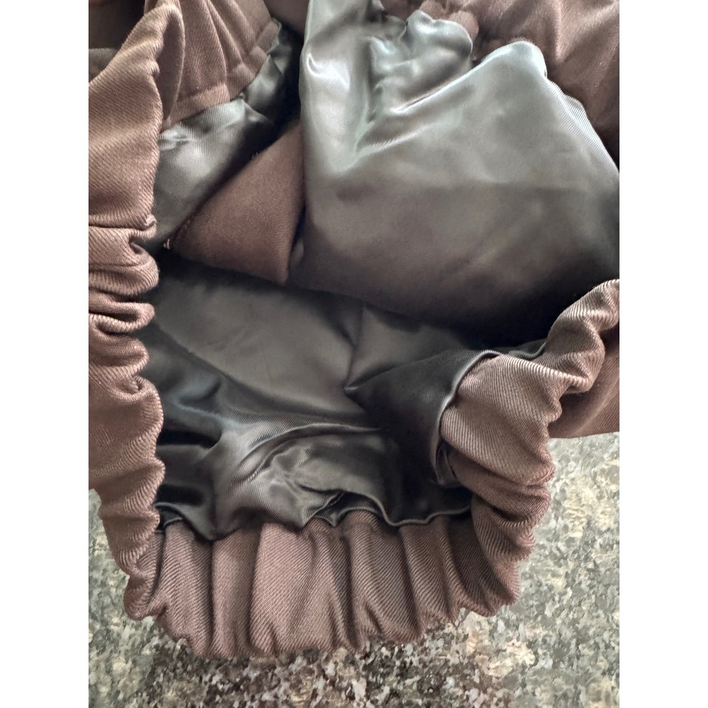 Sandro Titouan Brown Zip Up Bomber Jacket Marron Gold Button H25TITOUAN Size 42 - Picture 7 of 11